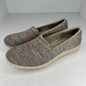 Skechers Womens 49291 Taupe Air-Cooled Memory Foam Casual Size 10 Slip-On Shoes